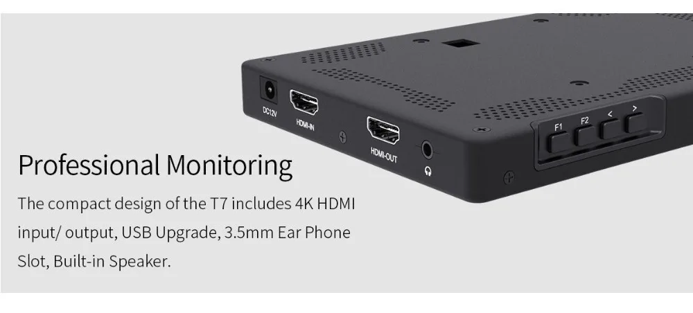 Feelworld T7 4 K монитор " монитор 1920x1200 HDMI на Камера полевой монитор Вход Выход видео для цифровых зеркальных фотокамер Canon Nikon sony Камера