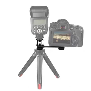 

Microphone Grip L Bracket Rig with 3 Hot Shoe Mounts for Zhiyun Smooth Q 4 / 3/Osmo Mobile 2 /BY-MM1 Light Stand Bracket