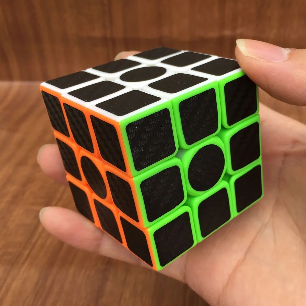 3x3x3 наклейка из углеродного волокна быстрые магические кубики детские игрушки-головоломки детские подарочные игрушки Молодежные взрослые инструкции Профессиональный Кубик Рубика