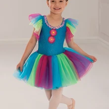 Балетная пачка, оригинальные тонкие новые костюмы для девочек, одежда для сцены, цветная балетная юбка, Европейский и американский дизайн