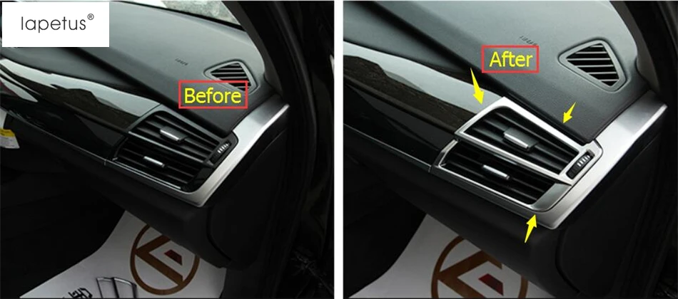 X6 F16 2015-2018 Side Air AC Outlet Vent Kit Trim Accessories For BMW X5 F15