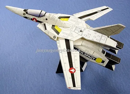 3D ручной работы Бумага модель DIY Star Wars VF-1s gearwalk самолета