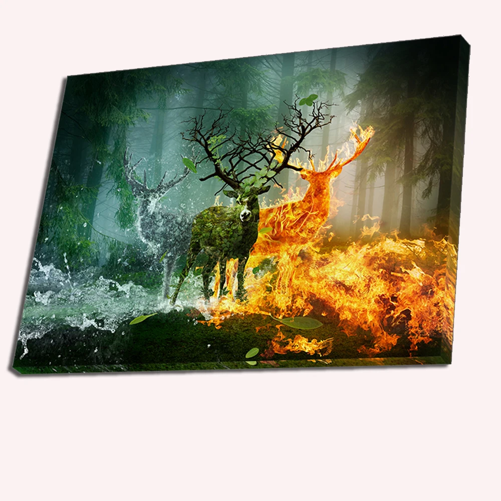 Online Buy Wholesale forest fire painting from China ...