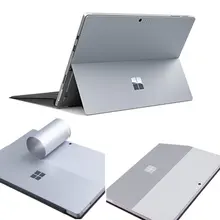 Для microsoft Surface Pro 4 задняя крышка металлик Space Gray против царапин серый съемный пузырьков тонкая наклейка для ноутбука Стикеры