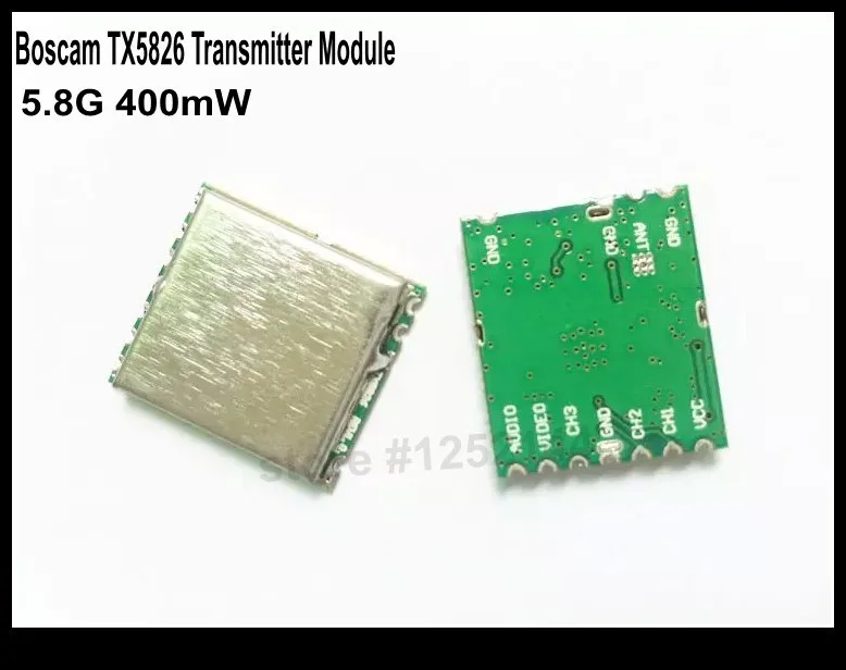 

Newly Released Boscam 5.8G FPV 400mW 8CH Wireless Audio Video Transmitter Module TX5826 Only 4g Free Shipping