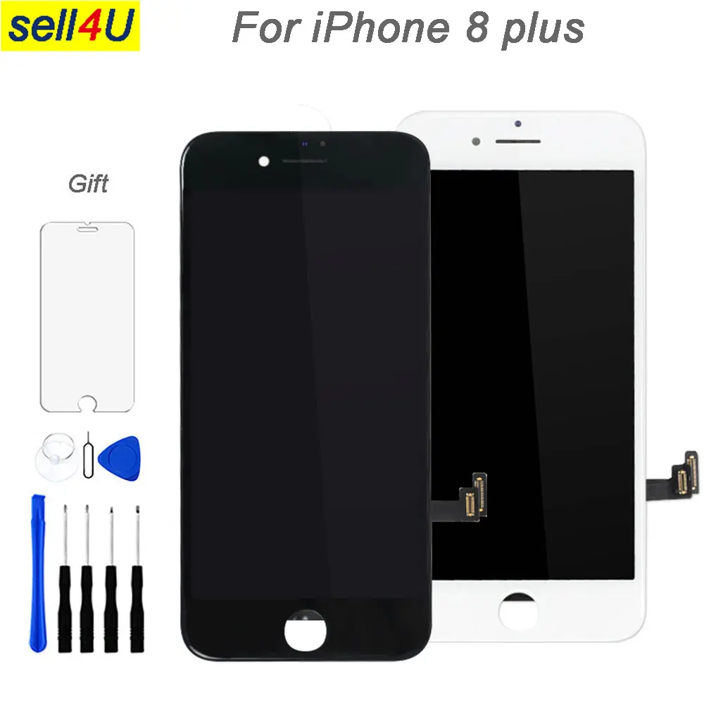 Goedkoop Voor iphone 8 plus lcd scherm, LCD display met 3D Touch Digitizer screenl montage fo iphone 8 plus vervangende onderdelen