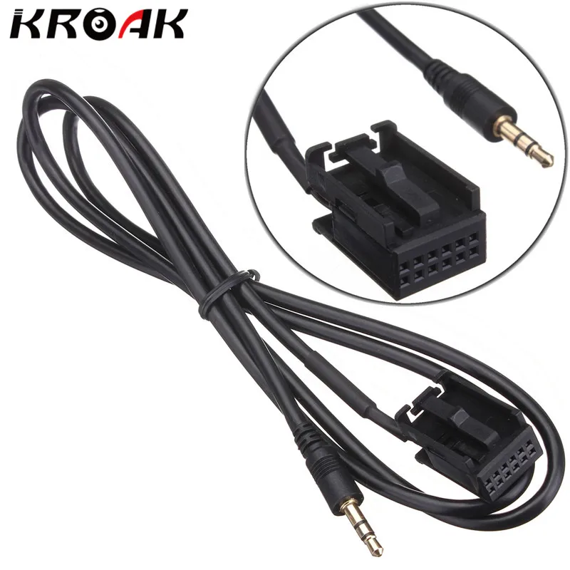 Автомобильный аудио адаптер 3 5 мм с автоинтерфейсом кабель Aux in 6000 CD AUX вход MP3 для