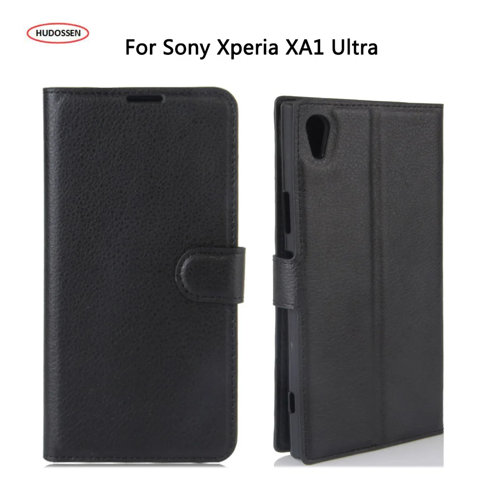 

HUDOSSEN Flip Case For Sony Xperia XA1 Ultra PU+TPU Cover Wallet Card Slot Stand Leather Shell Coque For Sony Xperia XA1 Ultra