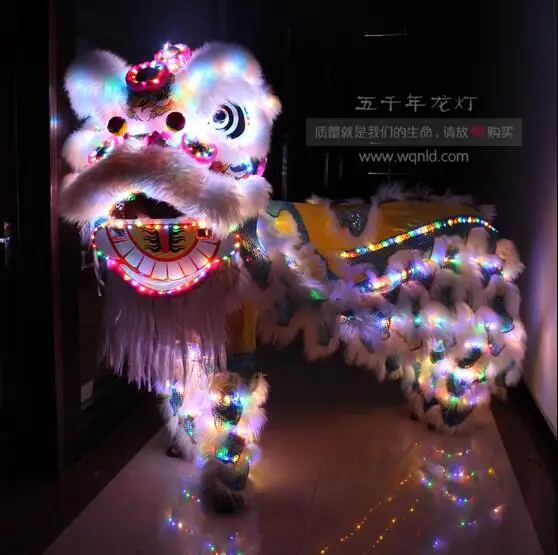 Высокое качество танец льва китайский танцевальный костюм льва Фошань шерсть модный светильник льва