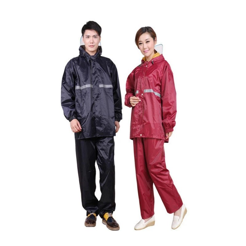 

Women Rainwear Set Oxford Cloth Waterproof Thicken Split Raincoat for Men Transparent Protection Mask YY032