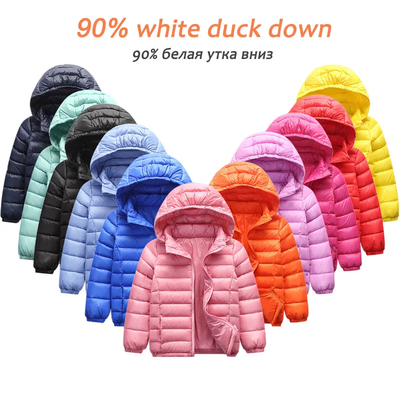 

Girls Jackets Parka For Girls Winter Jacket For Girls Hood 90% Duck Down Jacket Children's Clothes Boys Spring Autumn Outerwear