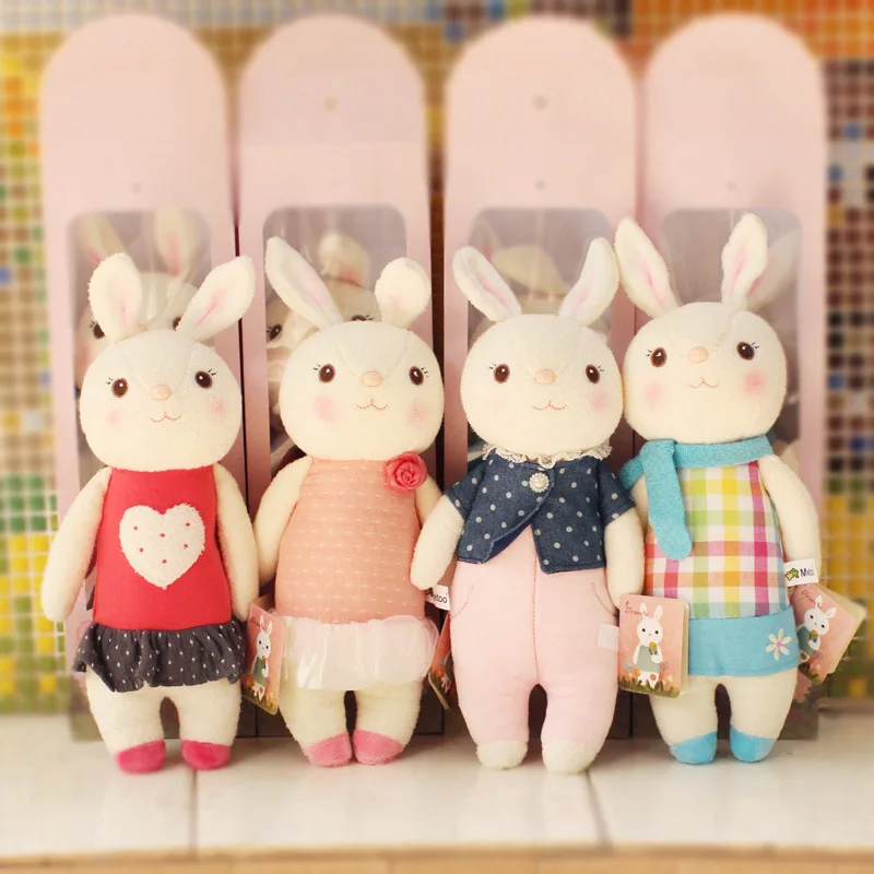 37 см Tiramitu кролики Kawaii Плюшевые милые мягкие детские игрушки для девочек на день рождения Рождественский подарок кукла Metoo