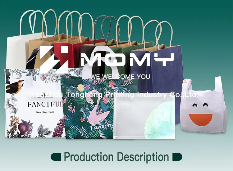 Пользовательские логотипом пластиковые сумки с вешалки для одежды Подарочная упаковка Сумки