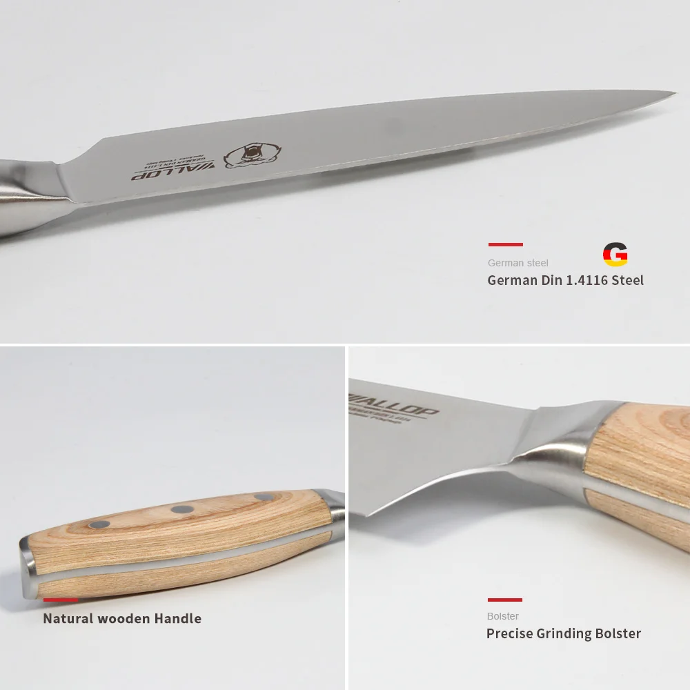 WALLOP Brand New High quality 5 inch utility knife Kitchen knifeGerman stainless steel Chef Slicing Cutter fruit cooking tool WALLOP Brand New High quality 5 inch utility knife Kitchen knifeGerman stainless steel Chef Slicing Cutter fruit cooking tool