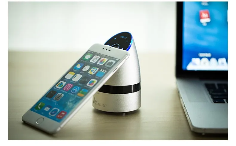 ADIN Metal 26W Vibration Speakers NFC Bluetooth Hands-free Phone Call Subwoofer Mini Computer Speaker 360  Stereo Bass Speakers  (21)