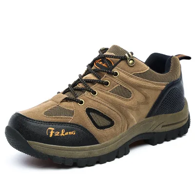 Уличные мужские походные ботинки водонепроницаемые тактические военные ботинки дышащие Нескользящие охотничьи кроссовки мужские горные спортивные ботинки - Цвет: brown