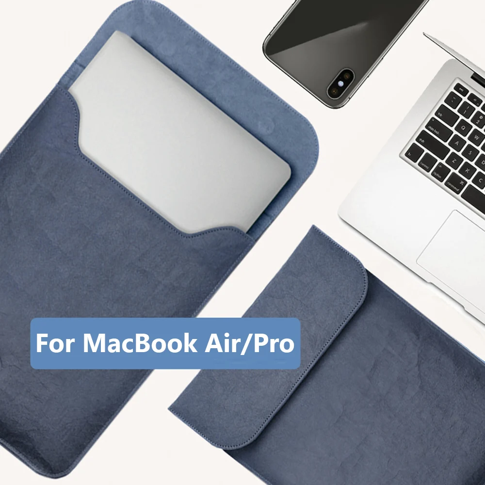 Ультратонкий чехол из искусственной кожи для ноутбука матовый MacBook Air Pro Retina 11 12 13