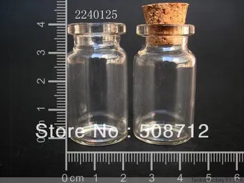 

Free shipping!!!!22*40mm 50pcs/lot 7ml Tube Glass Bottle Vials Charms Pendant With Cork 2240125