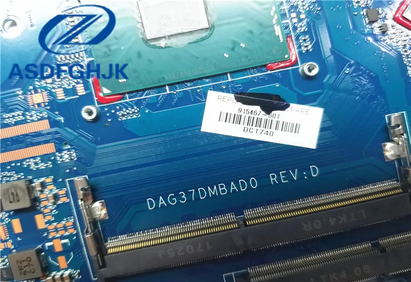 Материнская плата для ноутбука DAG37DMBAD0 G37D HP PAVILION 17 AB W series материнская 915467 601 с 1050 4