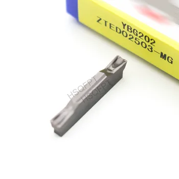 

10Pcs ZTED02503 MG YBG202 grooving carbide inserts turning inserts turning tool CNC tool Lathe tools Lathe cutter