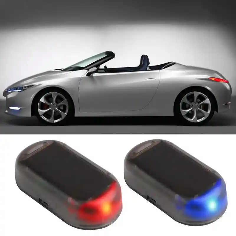 Auto Anti Theft Fake Simulated Solar Vibration 5 Blue And Red LEDs
