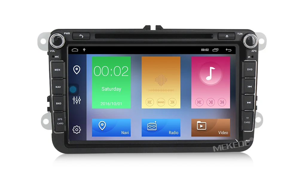 Clearance 4G wifi BT MEKEDE Octa 8 Core Android 9.1 2G RAM 32GB ROM 8inch 2 Din Car DVD GPS Navi Radio Player For VW Skoda Octavia 2 14