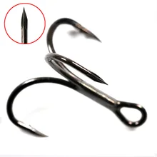 Bimoo 10 pçs extra afiada seta ponto agudos ganchos preto níquel vermelho cinza cor isca de pesca spinner isca auxiliar/reposição ganchos