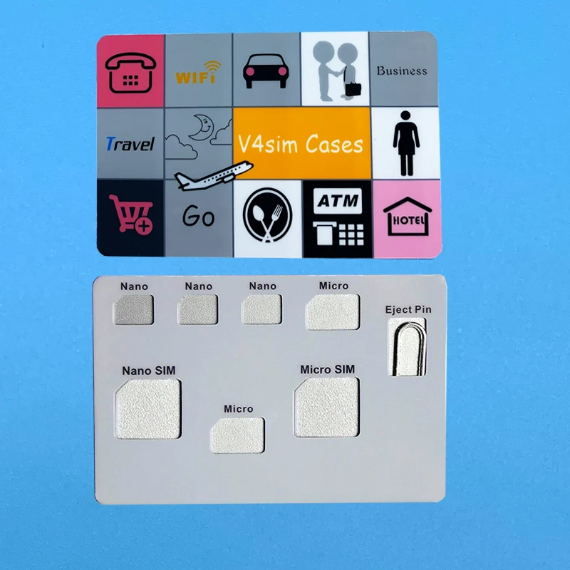 SIM Card Adapter set & NANO SIM Card Holder Case with phone Pin needle  Quality sim ,Converter set for nano micro sim card