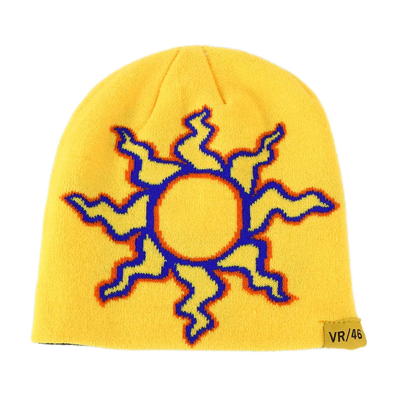 

2016 new Rossi 46 Moon and stars Embroidery Beanies men Skullies Hat Motorcycle Racing Cap VR46 Warm hat For women