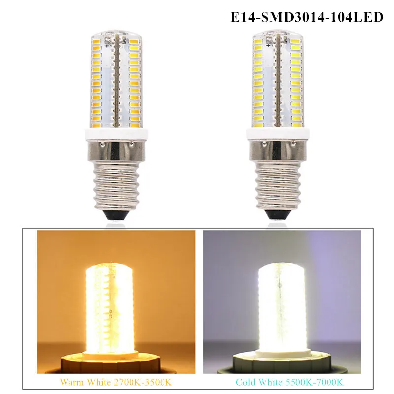 1 шт. силиконовый G9 E14 AC220V 6 Вт 9 SMD 3014 64 104 LED Хрустальная Кукуруза Светодиодная лампа
