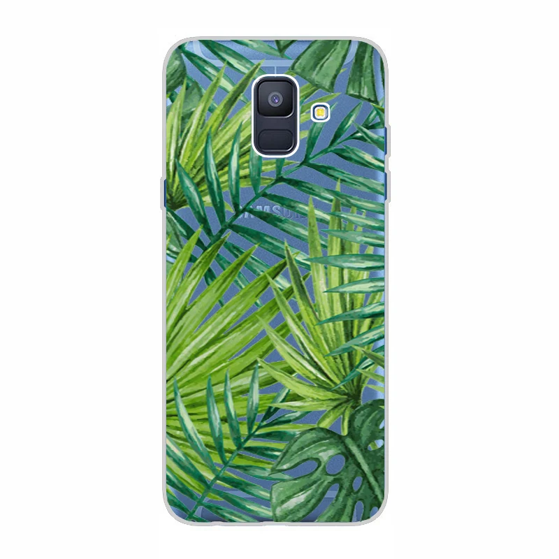 Чехол для Samsung Galaxy A6 Plus 2018 мягкий силиконовый чехол из ТПУ защитный задней панели