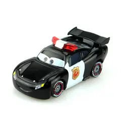Disney Pixar полицейские машины версия Lightning Mcqueen с пламенем 1:55 Масштаб Diecast металлического сплава Симпатичные игрушки для детей Подарки