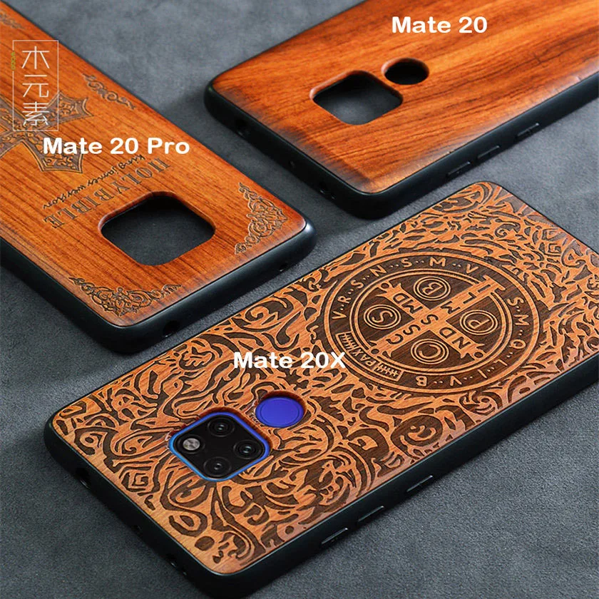 Русский популярный чехол из натурального дерева для Huawei P30 P20 Pro Lite Деревянный на
