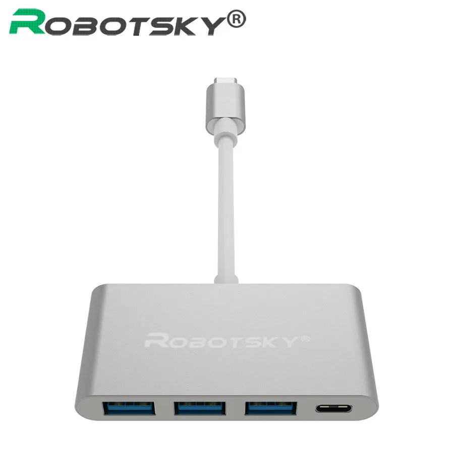 Супер Скоростной USB 3,1 к USB 3,0 type-C концентратор адаптер type C к 4 в 1 USB3.0 USB-C зарядное устройство конвертер для Apple Macbook разъем