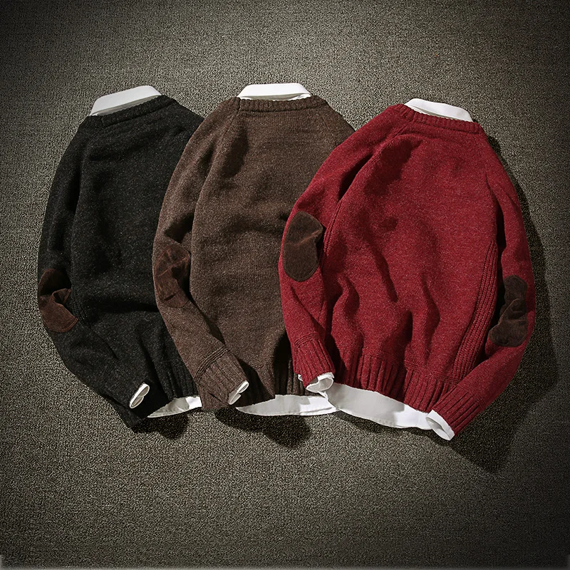 Men's Clothing & Accessories Men's Cardigan Sweaters With Elbow Patches