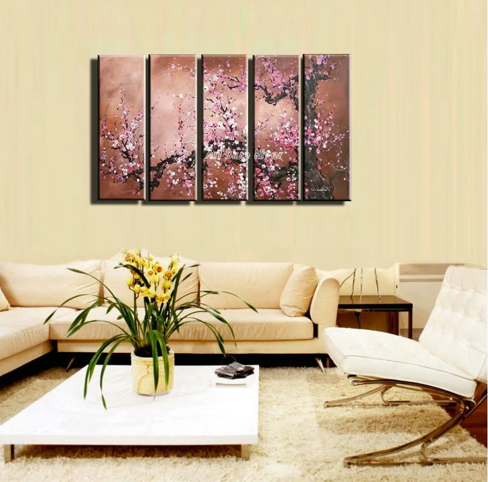 Buy 5 piece canvas wall art large Abstract modern