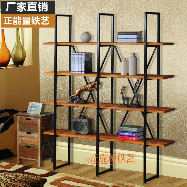 loft american retro shelf shelves creative ikea living room floor to