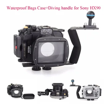

40m/130ft Underwater Diving Camera Housing Case for Sony HX90 + Aluminium Diving handle,Waterproof Bags Case Cove for Sony HX90
