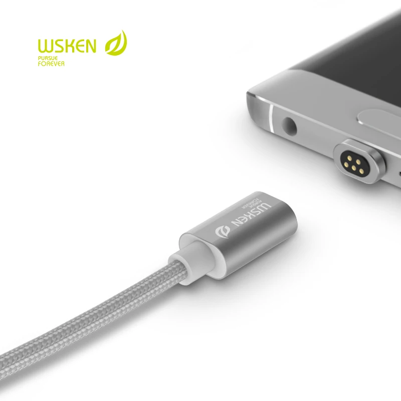 imágenes para Wsken 100% metal original micro usb data sync cable cargador magnético cable para samsung s7 s6 huawei xiaomi powerline para lg htc imágenes para Wsken 100% metal original micro usb data sync cable cargador magnético cable para samsung s7 s6 huawei xiaomi powerline para lg htc