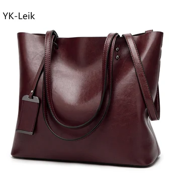 

YK-Leik Brand Pat Leather Tote Bag Women Handbags Designer Large Capacity Shoulder Bags Fashion Lady Purses Crossbody Bag
