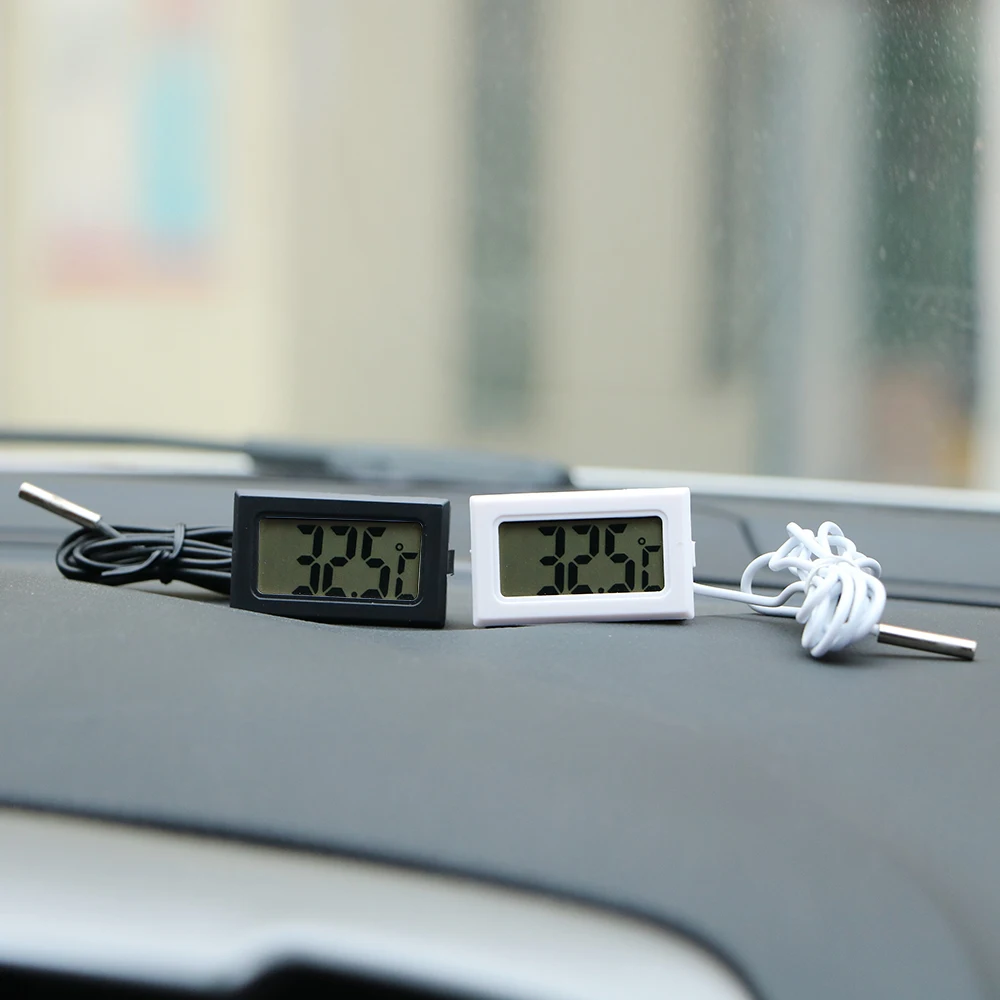 YOSOLO Temperature Gauge Meter Car Thermometer For Fish Tank Refrigerator Digital Clock LCD Display Car Ornaments Car-Styling YOSOLO Temperature Gauge Meter Car Thermometer For Fish Tank Refrigerator Digital Clock LCD Display Car Ornaments Car-Styling