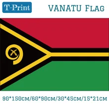 Ванату национальный флаг 90*150 см/60*90 см/15*21 см цифровой печатный баннер полиэфирные флаги 3ft X 5ft