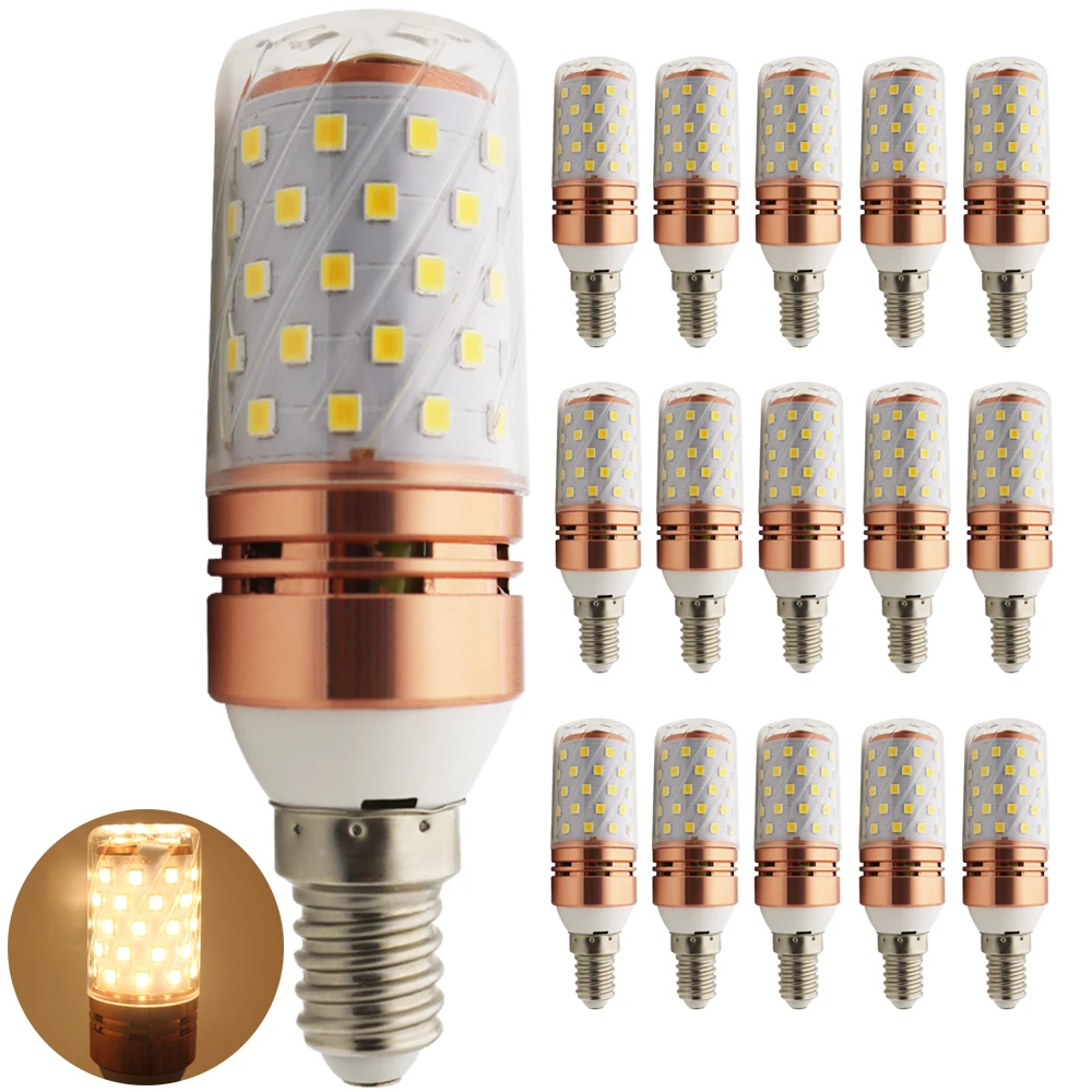 15x E27 110 В 220 2835 SMD СВЕТОДИОДНЫЙ ная лампа E14 кукурузная Свеча светильник Вт 16 Bombillas