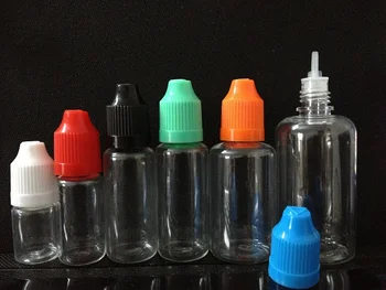 

PET ejuice bottles 50ml perfume bottles Needle Bottle with Color Childproof Cap Sharp Dropper Tip Plastic Eliquid Bottle