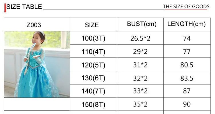 Летняя детская одежда платья для девочек платье принцессы Эльзы для девочек; костюм Снежной Королевы для малышей вечерние платья для малышей