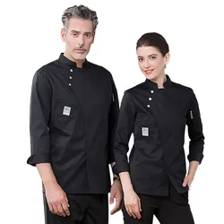 New Chef Uniform Unisex Chef Clothes Bakery Restaurant Kitchen Work Wear Long Sleeve Waitress Catering Chef Jackets Jaleco New Chef Uniform Unisex Chef Clothes Bakery Restaurant Kitchen Work Wear Long Sleeve Waitress Catering Chef Jackets Jaleco