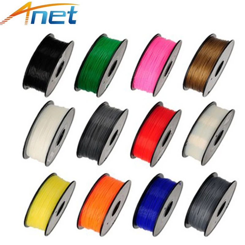 

Anet 3D Printer PLA Filaments 1.75mm 1Kg/spool MakerBot/RepRap/U 13 colors option