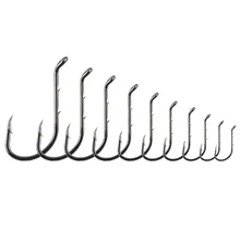 Гиена 50 шт./лот острый Осьминог крючок из высокоуглеродистой стали колючие крючки круглые рыболовные крючки Размер#1-6/0