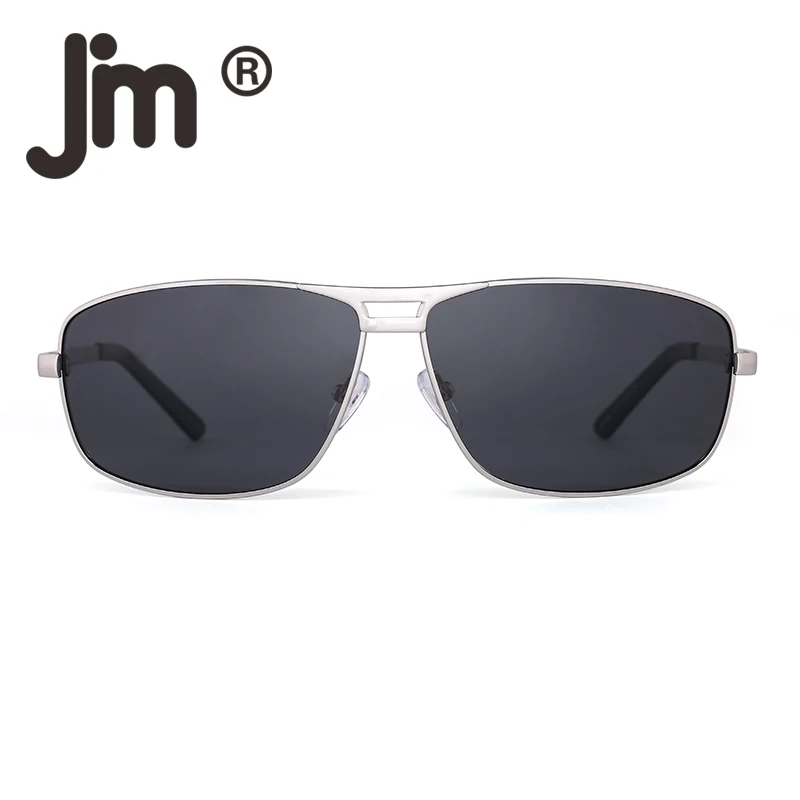 

JM Wholesale 10PCS/LOT Polarized Rectangle Spring Hinge Sunglasses for Men Driving Fishing Sun Glasses Metal Frame UV400