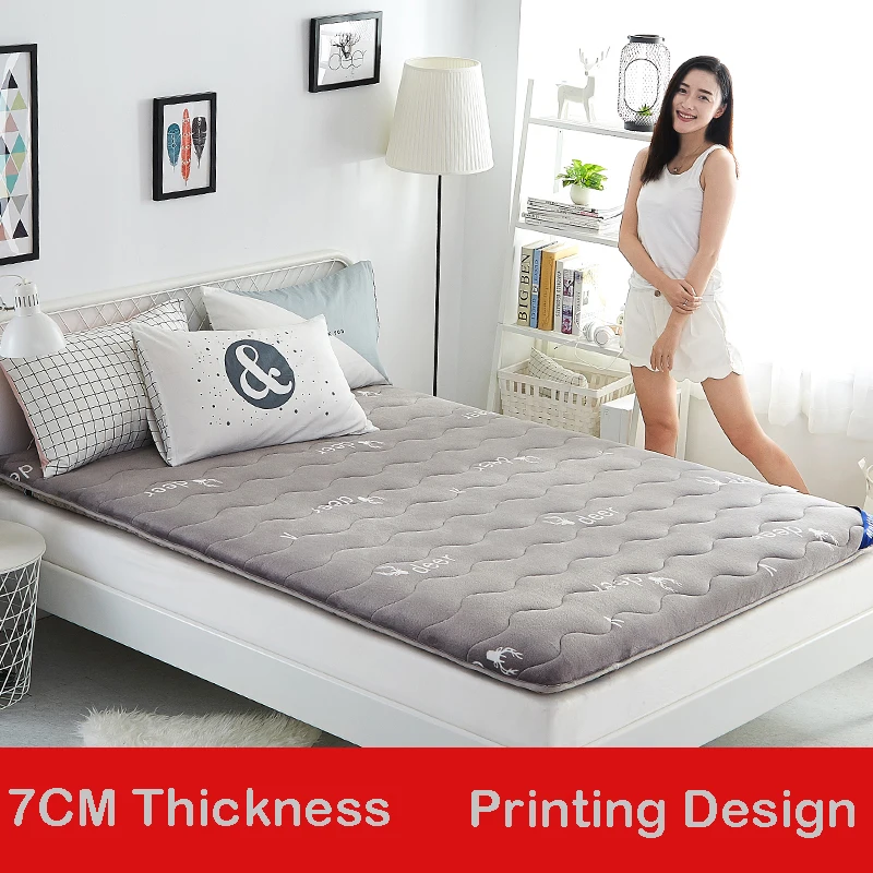 Infant Shining 7CM Mattress Thickened Flannel Mattress Double-sided Design Bed Mat Hard And Soft Moderate Mattress Four Seasons Infant Shining 7CM Mattress Thickened Flannel Mattress Double-sided Design Bed Mat Hard And Soft Moderate Mattress Four Seasons